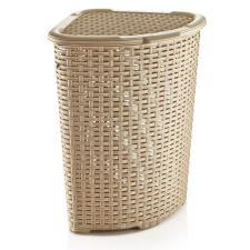 Dunya Plastik Szennyestartó sarok rattan 52L–többféle színben Bézs bútor