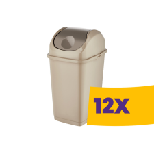 Dünya Slim billenőfedeles szemetes Homok 18L (Karton - 12 db) szemetes