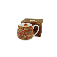 Duo Gift D.G.28652 Porcelánbögre 430 ml dobozban,William Morris:Strawberry Thief Red bögrék, csészék