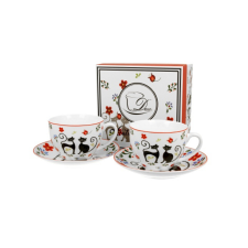 Duo Gift D.G.33144 Porceláncsésze+alj, 280ml, 2 személyes, dobozban, Koty Etno bögrék, csészék
