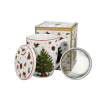 Duo Gift Porcelánbögre tetővel, fémszűrővel, 360ml, dobozban, Christmas Tree