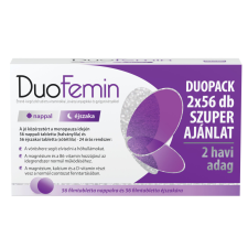 Duofemin Duofemin étrendkiegészítő tabletta 56+56 112 db vitamin és táplálékkiegészítő
