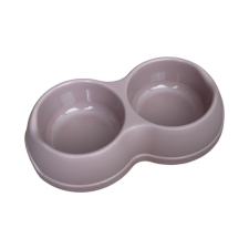  Dupla Etetőtál – rózsaszín, műanyag 500ml kutyatál