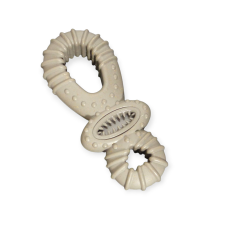  Dupla karikás fogtisztító kutyajáték – masszázsos rágógyűrű játék kutyáknak