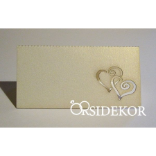  Dupla szíves ültetőkártya dekorációs kellék