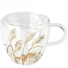  Duplafalú borosilicate üvegcsésze - 250ml - Waving grass bögrék, csészék