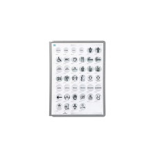 DURABLE Bemutatótábla panel, A4, 5 db/csomag, Durable Sherpa grafit információs tábla, állvány