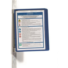 DURABLE Bemutatótábla tartó, fali, mágneses, 5 db bemutatótáblával, DURABLE "VARIO® 5 MAGNET", narancssárga információs tábla, állvány