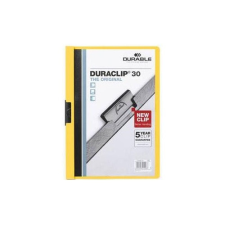 DURABLE Clip-mappa Durable Duraclip A/4 30 lapig sárga mappa