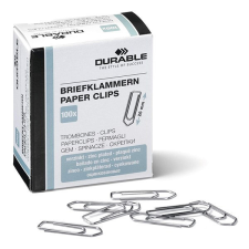 DURABLE Gemkapocs DURABLE 26 mm cink 100 db/doboz gemkapocs, tűzőkapocs