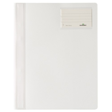 DURABLE Gyorsfűző PVC Durable A/4 azonos előlappal extra széles fehér lefűző