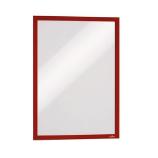DURABLE Infokeret, A3, öntapadó háttal, DURABLE &quot;DURAFRAME®&quot;, piros információs tábla, állvány