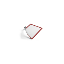 DURABLE Infókeret A4, 5 db/csomag, Durable Duraframe® Magnetic piros információs tábla, állvány