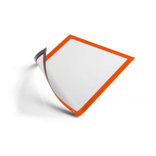 DURABLE Infokeret, A4, mágneses, DURABLE "DURAFRAME® MAGNETIC", narancs információs tábla, állvány