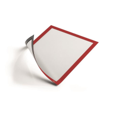DURABLE Infokeret, A4, mágneses, DURABLE &quot;DURAFRAME® MAGNETIC&quot;, piros információs tábla, állvány