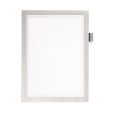 DURABLE Infokeret, A4, öntapadó, jegyzetelhető, DURABLE DURAFRAME® &quot;NOTE&quot;, ezüst információs tábla, állvány
