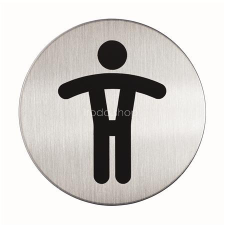 DURABLE Információs piktogram, öntapadó, DURABLE &quot;Férfi WC&quot; információs tábla, állvány