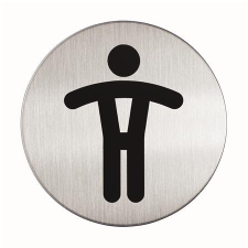 DURABLE Információs piktogram, öntapadó, DURABLE &quot;Férfi WC&quot; információs tábla, állvány