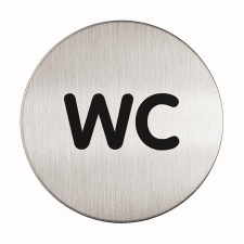 DURABLE Információs piktogram, öntapadó, DURABLE &quot;WC&quot; információs tábla, állvány