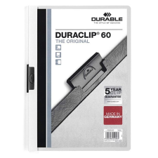 DURABLE Klipmappa DURABLE Duraclip A/4 60 lapig fehér mappa