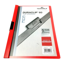 DURABLE Klipmappa Durable Duraclip A/4 60 lapig piros lefűző