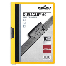 DURABLE Klipmappa DURABLE Duraclip A/4 60 lapig sárga mappa