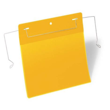 DURABLE Logisztikai zseb, A5, fekvő, DURABLE, dróttal, sárga információs címke