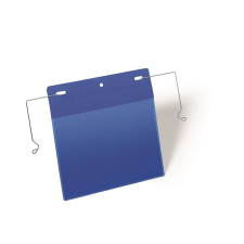 DURABLE Logisztikai zseb, A5, fekvő, DURABLE, dróttal, sötétkék információs címke