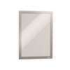 DURABLE Mágneses tasak, A4, öntapadó háttal, DURABLE "DURAFRAME®", ezüst