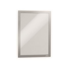 DURABLE Mágneses tasak, A4, öntapadó háttal, DURABLE "DURAFRAME®", ezüst információs tábla, állvány