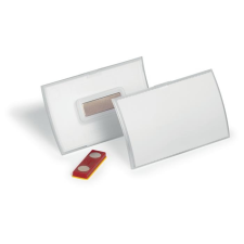 DURABLE Névkitűző, mágnessel, elfordulásgátlóval, 90x54 mm, DURABLE CLICK FOLD névkitűző