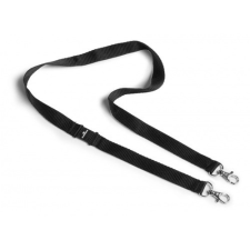 DURABLE Névkitűző textilszalag Durable 88 cm karabinerrel fekete névkitűző