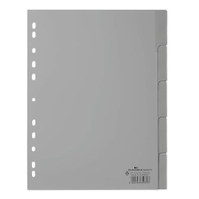 DURABLE Regiszter DURABLE műanyag A/4 1-5 részes szürke regiszter és tartozékai