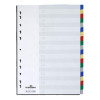 DURABLE Regiszter DURABLE műanyag A/4 20 színes + index fülek
