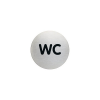 DURABLE Tájékoztatótábla Durable Picto 83 mm WC