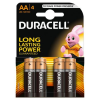 DURACELL Basic DL Alkáli Ceruzaelem AA 4db (MN1500B4) (MN1500B4)