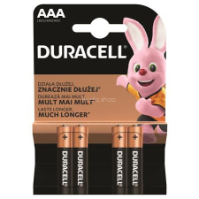 DURACELL Elem, AAA mikro, 4 db, DURACELL &quot;Basic&quot; ceruzaelem