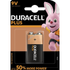 DURACELL elem Plus Power 6LR61 / PP3 9V-Block 1db/csom.