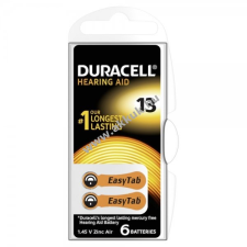 DURACELL hallókészülék elem 13AE 6db/csom. gombelem