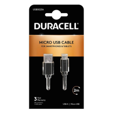 DURACELL Kábel USB-ről Micro USB-re Duracell 2m (fekete) kábel és adapter