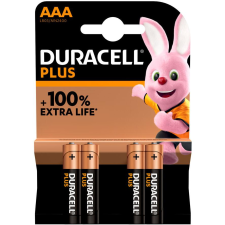 DURACELL Plus 100 Egyszer használatos elem AAA Lúgos (141117) ceruzaelem