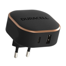 DURACELL USB-A/USB-C Hálózati Töltő - Fekete (30W) mobiltelefon kellék