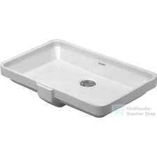 Duravit 2nd floor 52,5x35 alulról beépíthető mosdó Wondergliss bevonattal,03165300001 szaniter