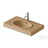 Duravit BALCOON 80x48 cm-es falra, vagy bútorra szerelhető mosdó leeresztővel, Duarshield mázzal, matt terra 241280AM00