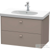 Duravit Brioso 82 cm-es alsó szekrény D-Code mosdóhoz, matt bazalt színben BR414604343 ( BR41460 )