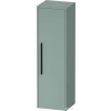 Duravit D-CODE 132x40x36 cm-es 1 ajtós félmagas szekrény fekete fogantyúval, jobbos, matt flord zöld DC1338RBDHG0000