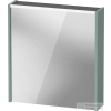 Duravit D-CODE 65x70 cm-es tükrös szekrény világítással, dugaljjal, balos, matt fjord zöld DC7105LHGHG0000