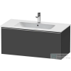 Duravit D-NEO 101x46,2 cm-es, 1 fiókos fali szekrény, rozsdamentes acél színű fogantyúval, 233610XXX mosdóhoz, matt grafit DE4263070490000