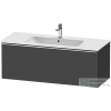 Duravit D-NEO 121x46,2 cm-es, 1 fiókos alsószekrény króm fogantyúval 233612,vagy 236112 mosdóhoz, matt grafit DE4264010490000