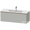 Duravit D-NEO 121x46,2 cm-es, 1 fiókos alsószekrény szálcsiszolt bronz fogantyúval 233612,vagy 236112 mosdóhoz, matt betonszürke DE4264004070000